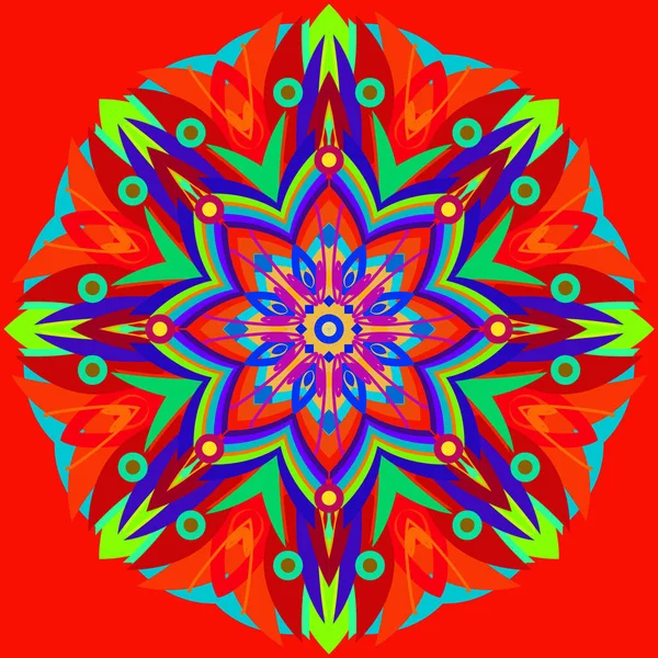 Yeni simetrik soyut mandala. Duvar kağıdı, desen dolgularını, web sayfaları, yüzey dokuları için dekoratif nesne-ebilmek var olmak kullanılmış.