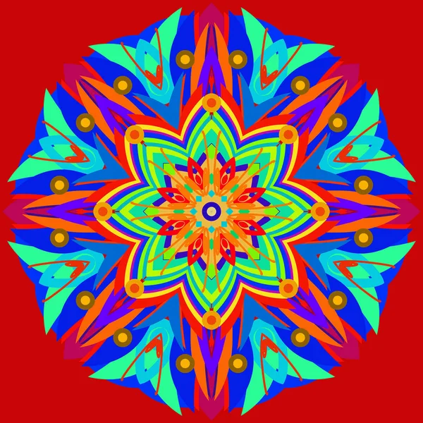 Yeni simetrik soyut mandala. Duvar kağıdı, desen dolgularını, web sayfaları, yüzey dokuları için dekoratif nesne-ebilmek var olmak kullanılmış.