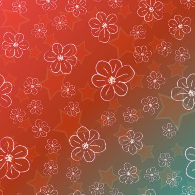 Yeni basit soyut geometrik seamless modeli ile arka plan için çiçekler