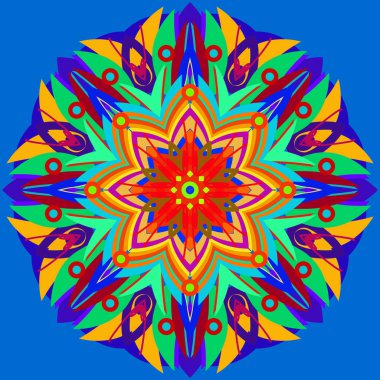 Yeni simetrik soyut mandala. Duvar kağıdı, desen dolgularını, web sayfaları, yüzey dokuları için dekoratif nesne-ebilmek var olmak kullanılmış.