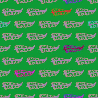 Memphis tarzı zemin ağaç yaprakları 