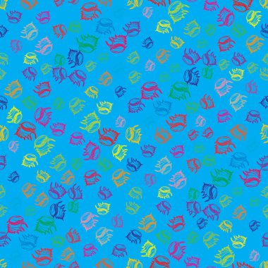 Yaz güzel çok renkli deniz kabukları sorunsuz arka plan soyut.