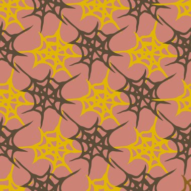 Stilize örümcek ağı seamless modeli. Arka plan, kumaş ve paketleme kullanmak olabilir.