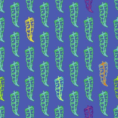 Memphis tarzı zemin ağaç yaprakları 