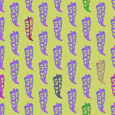 Memphis tarzı zemin ağaç yaprakları 