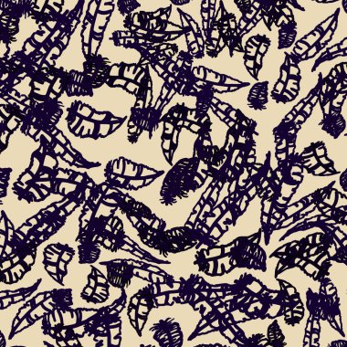 Memphis tarzı zemin ağaç yaprakları 