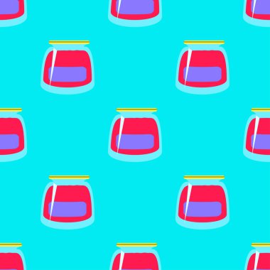 Kavanoz ile rustik ev konserve yeni dikişsiz desen arka planı için.