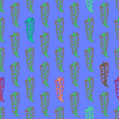 Memphis tarzı zemin ağaç yaprakları 