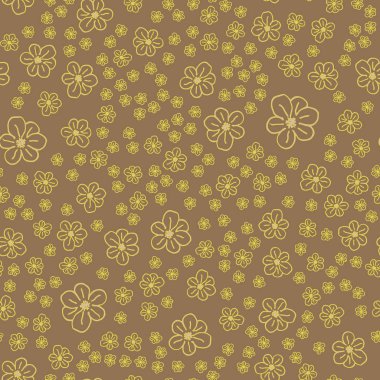 Yeni basit soyut geometrik seamless modeli ile arka plan için çiçekler