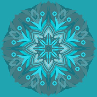 Yeni simetrik soyut mandala. Duvar kağıdı, desen dolgularını, web sayfaları, yüzey dokuları için dekoratif nesne-ebilmek var olmak kullanılmış.