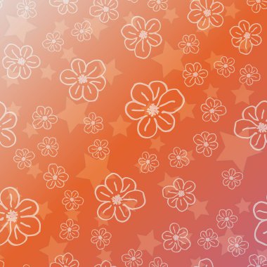 Yeni basit soyut geometrik seamless modeli ile arka plan için çiçekler