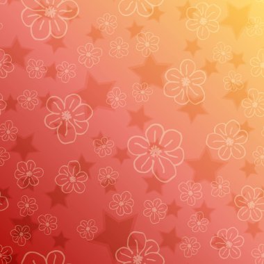 Yeni basit soyut geometrik seamless modeli ile arka plan için çiçekler