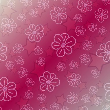 Yeni basit soyut geometrik seamless modeli ile arka plan için çiçekler