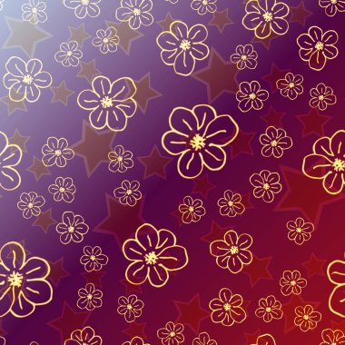 Yeni basit soyut geometrik seamless modeli ile arka plan için çiçekler