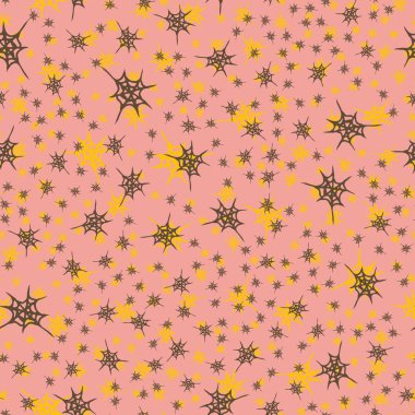 Stilize örümcek ağı seamless modeli. Arka plan, kumaş ve paketleme kullanmak olabilir.