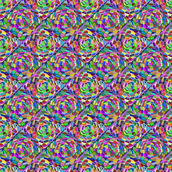 Patrón Sin Costura Mosaico Color Abstracto Para Nuevo Fondo — Vector de stock