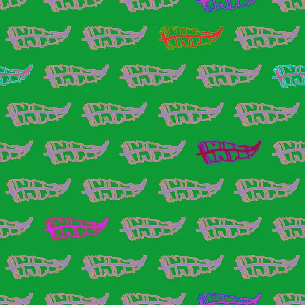 Memphis tarzı zemin ağaç yaprakları 