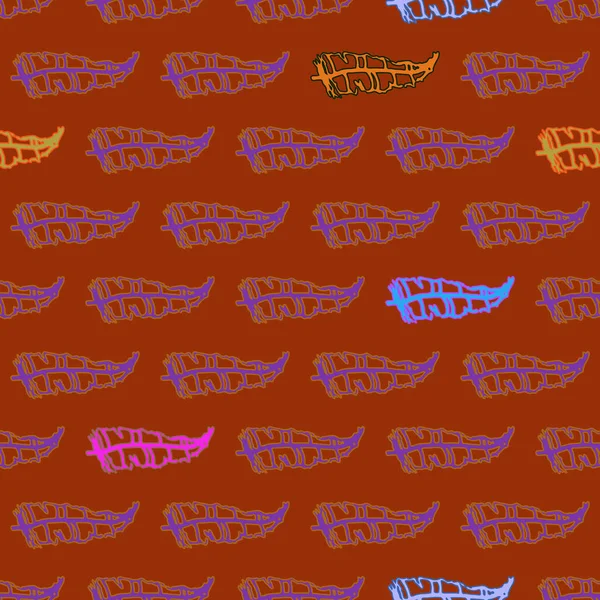 Memphis tarzı zemin ağaç yaprakları 