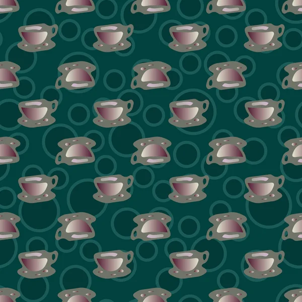 Bardak kahve veya çay arka plan seamless modeli üzerinde noktalı.