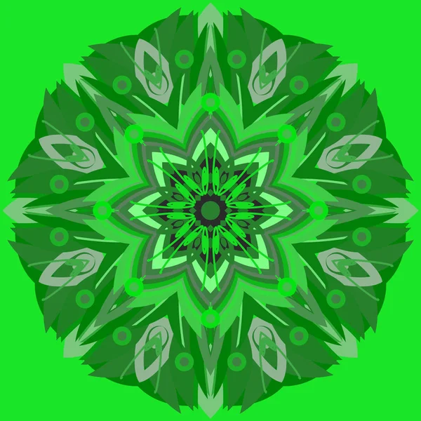 Nieuwe Symmetrische Abstracte Mandala Decoratief Object Kan Worden Gebruikt Voor — Stockvector