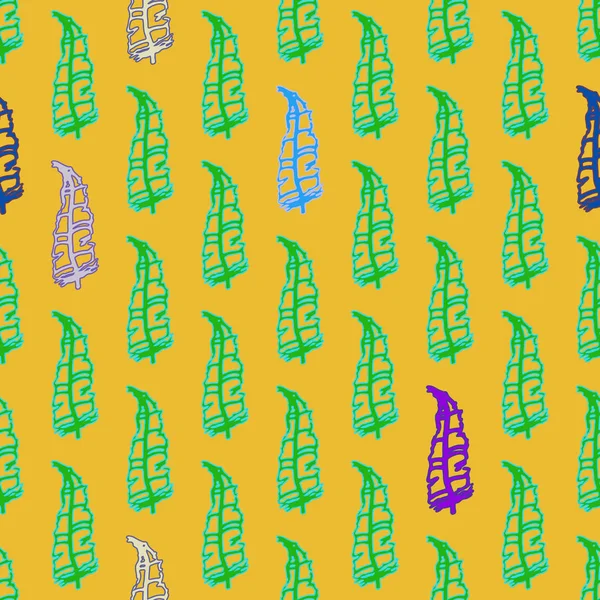 Memphis tarzı zemin ağaç yaprakları 