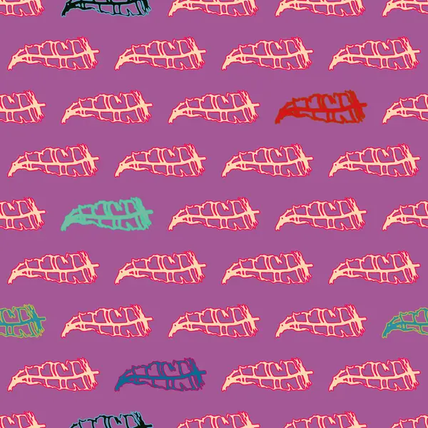 Memphis tarzı zemin ağaç yaprakları 