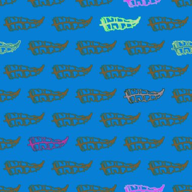 Memphis tarzı zemin eşarplı