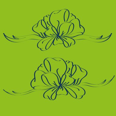 Set çekilmiş yay izole el renk arka plan üzerinde.