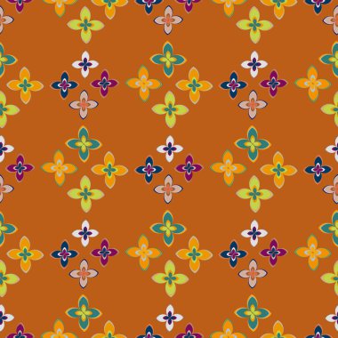 Yeni basit soyut geometrik seamless modeli ile arka plan için çiçekler