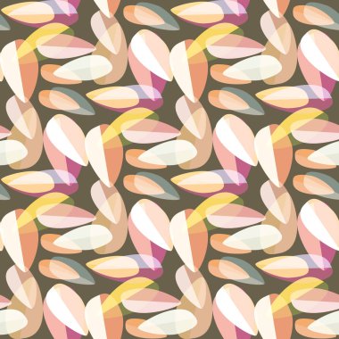 Parlak arka plan Dikişsiz desen çok renkli yapraklarda.