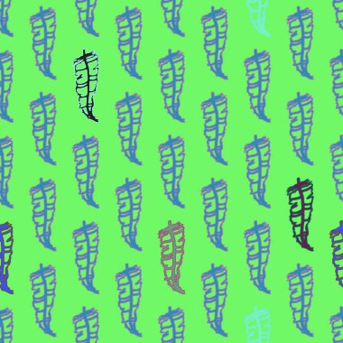 Memphis tarzı zemin eşarplı