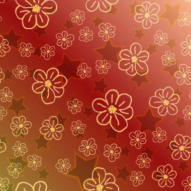 Yeni basit soyut geometrik seamless modeli ile arka plan için çiçekler