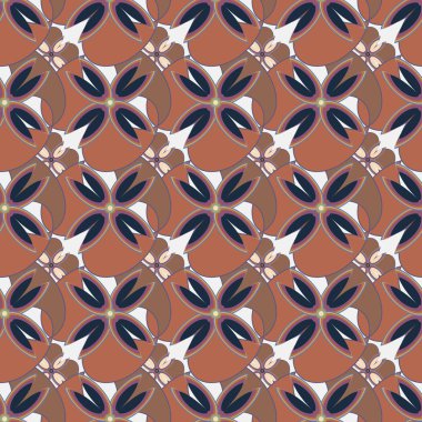 Yeni basit soyut geometrik seamless modeli ile arka plan için çiçekler