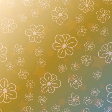 Yeni basit soyut geometrik seamless modeli ile arka plan için çiçekler