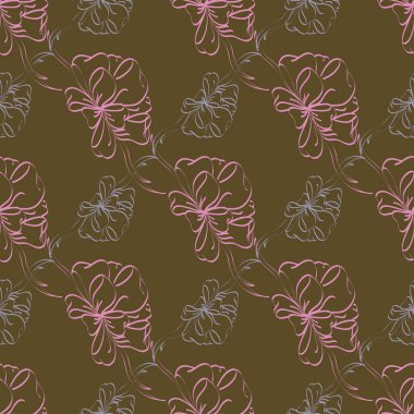 Çok renkli yay ve kurdeleler parlak seamless modeli.