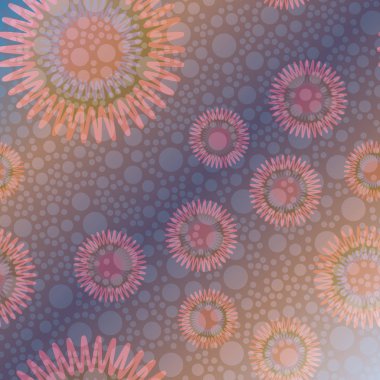 Yeni arka plan yaratıcı Soyut Fraktal desenli. Zemin için yumuşak hatları vintage desen. 