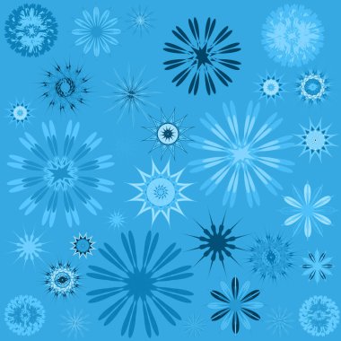 Yuvarlak süsleme desen. Vektör çizim 