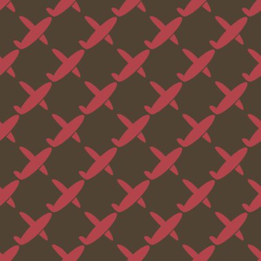 Mavi uçaklar seamless modeli. Vektör çizim