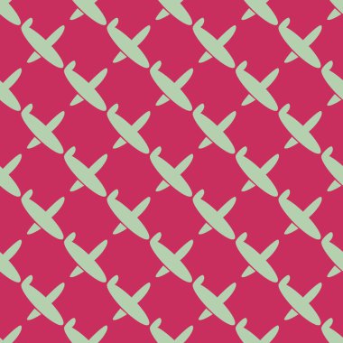 Mavi uçaklar seamless modeli. Vektör çizim