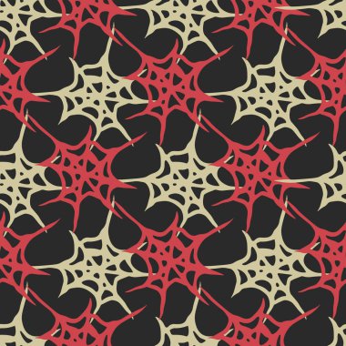 Stilize örümcek ağı seamless modeli. Arka plan, kumaş ve paketleme kullanmak olabilir.