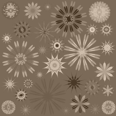 Yuvarlak süsleme desen. Vektör çizim 