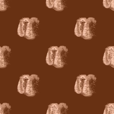 Bulutlar Dikişsiz desen şeklinde suluboya soyut leke.