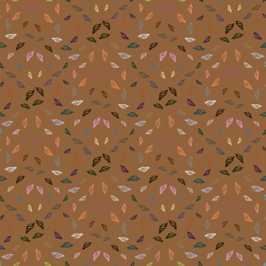 Doodles'ın deniz kabuklarını renkli Dikişsiz desen arka planı için.