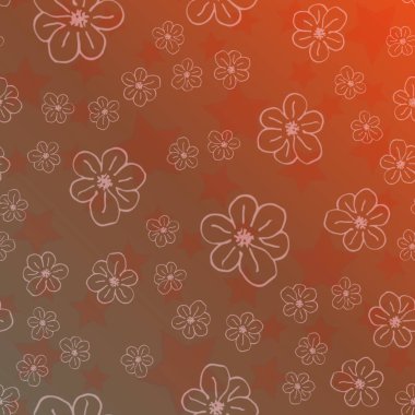 Yeni basit soyut geometrik seamless modeli ile arka plan için çiçekler