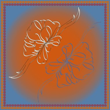 Set çekilmiş yay izole el renk arka plan üzerinde.