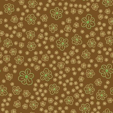 Çiçekler için arka plan ile yeni basit seamless modeli