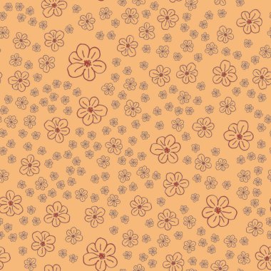 Çiçekler için arka plan ile yeni basit seamless modeli