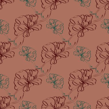 Çok renkli yay ve kurdeleler parlak seamless modeli.