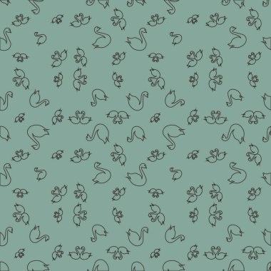 Kuğu renkli parlak seamless modeli