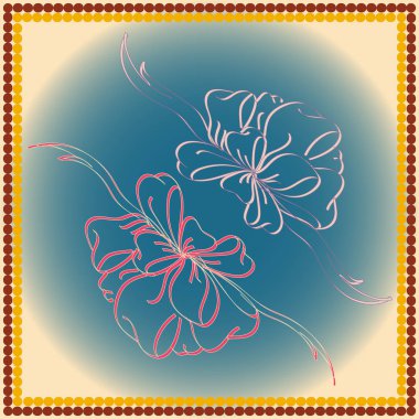 Set çekilmiş yay izole el renk arka plan üzerinde.